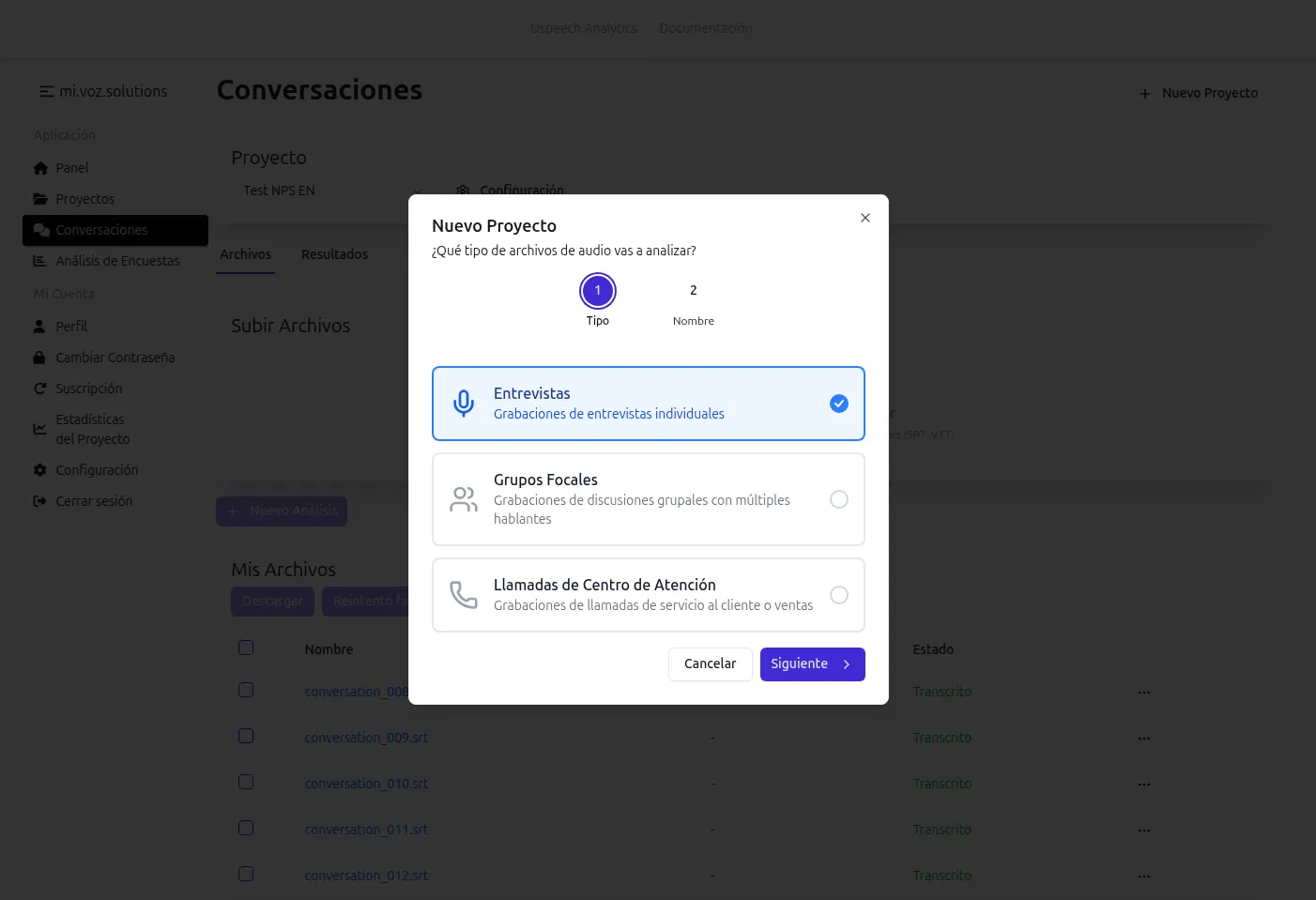 Configuración del proyecto