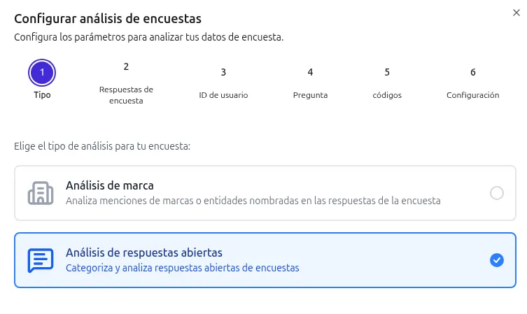 Crear un proyecto de Análisis de Encuestas