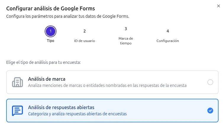 Crear un proyecto de Análisis de Encuestas